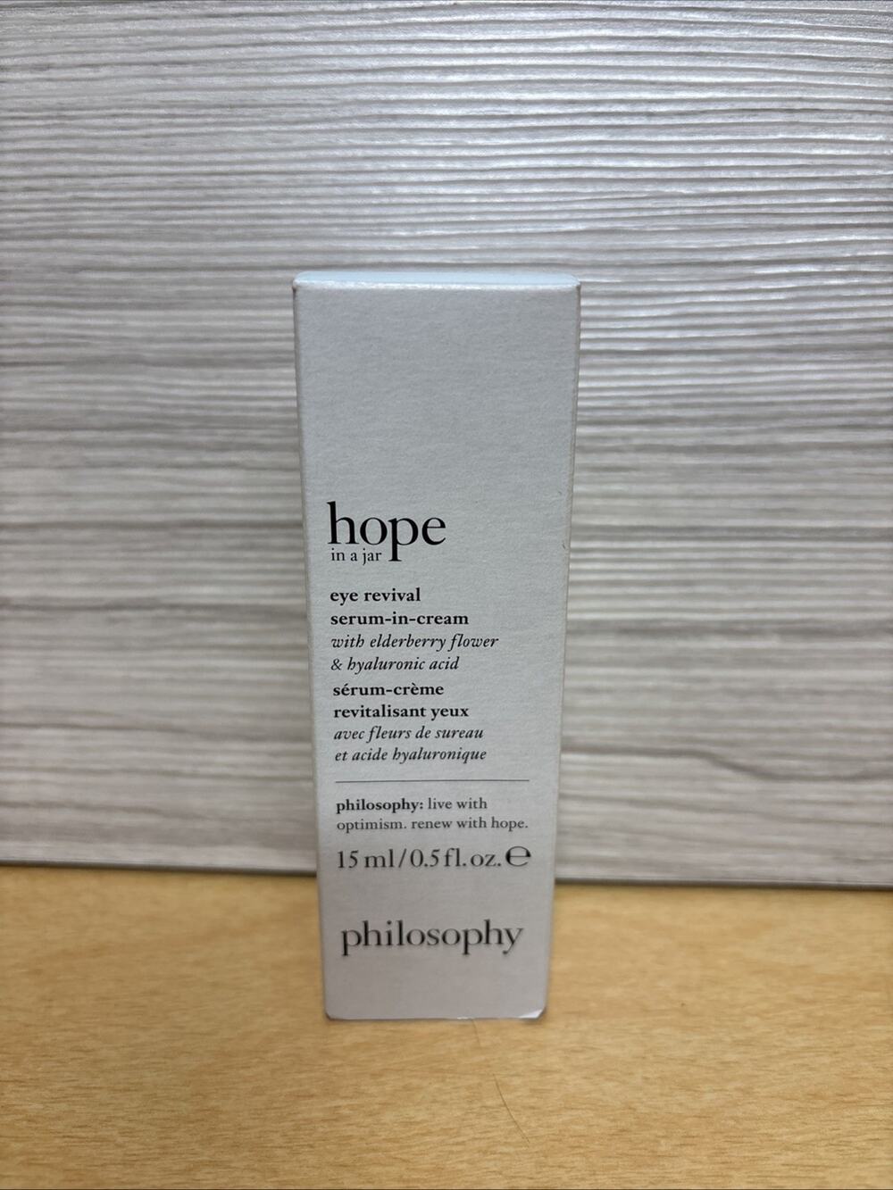 Philosophy Hope in a Jar Eye Revival Serum in Cream .5 oz NEW IN BOX